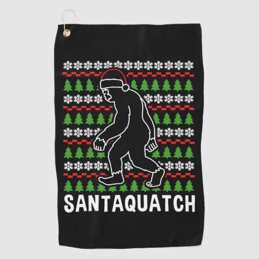 Serviette De Golf T-shirt de Bigfoot (Devant)