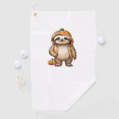 Serviette De Golf T-shirt Essential de Slothster Halloween (En situation)