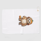Serviette De Golf T-shirt Essential de Slothster Halloween (Horizontal)