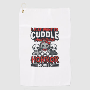 Serviette De Golf T-shirt graphique vintage avec un design de film d