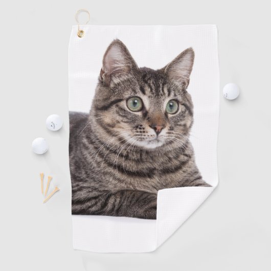 Serviette De Golf Tabby Gris (En situation)