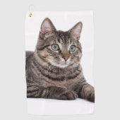 Serviette De Golf Tabby Gris (Devant)