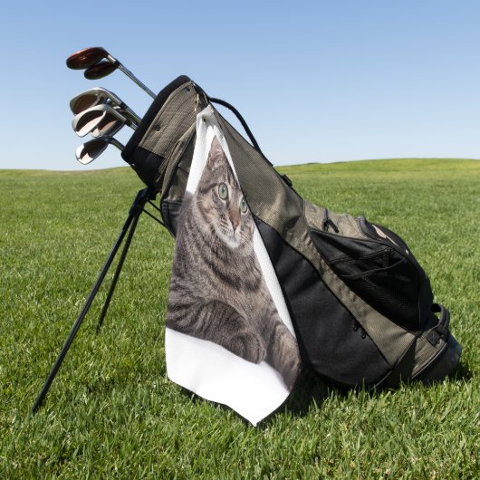 Serviette De Golf Tabby Gris (Vert)