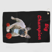 Serviette De Golf Tablier de golf bouledogue français (Horizontal)