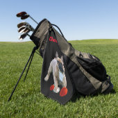 Serviette De Golf Tablier de golf bouledogue français (Vert)