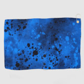 Serviette De Golf Tache de peinture bleue (Horizontal)