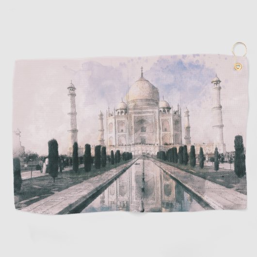 Serviette De Golf Taj Mahal, Inde (Horizontal)