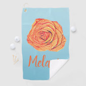 Serviette De Golf Tangérine tropicale (En situation)