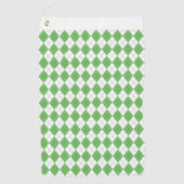 Serviette De Golf Tapis de golf à motif vert argyle (Devant)