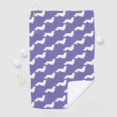 Serviette De Golf Tapis de golf violet pour teckel Cadeau pour golfe (En situation)