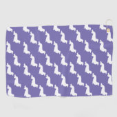 Serviette De Golf Tapis de golf violet pour teckel Cadeau pour golfe (Horizontal)