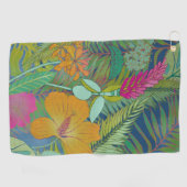 Serviette De Golf Tapisserie tropicale II (Horizontal)