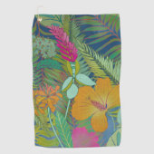 Serviette De Golf Tapisserie tropicale II (Devant)