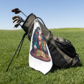 Serviette De Golf Tarot de vache de terreur (Vert)