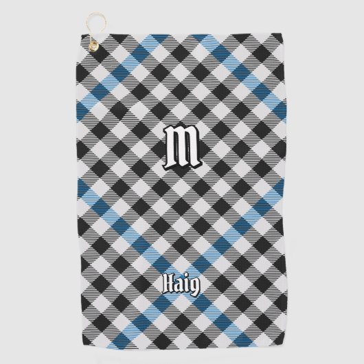 Serviette De Golf Tartan à carreaux Clan Haig (Devant)