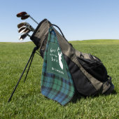 Serviette De Golf Tartan Christmas Clan Campbell Personnalisé Plaid (Vert)
