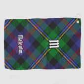 Serviette De Golf Tartan Clan Malcolm (Horizontal)