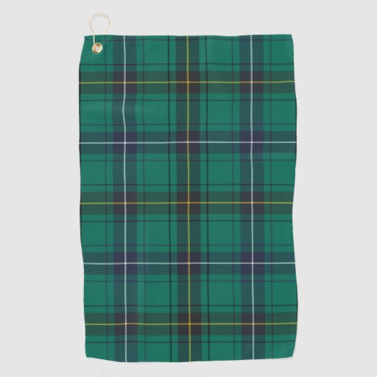Serviette De Golf Tartan de chèque vert de Clan Henderson (Devant)