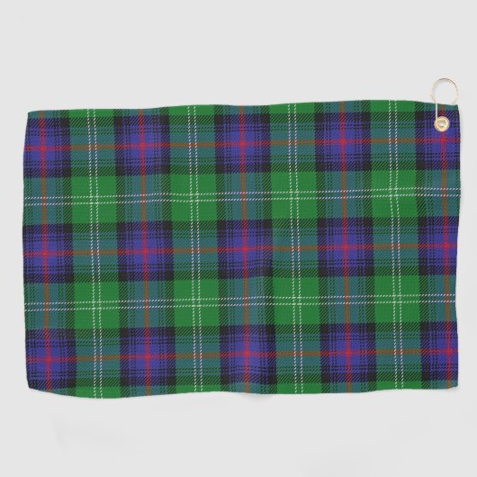 Serviette De Golf Tartan d'écossais de Sutherland de clan (Horizontal)