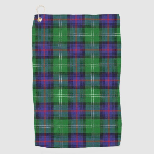 Serviette De Golf Tartan d'écossais de Sutherland de clan (Devant)