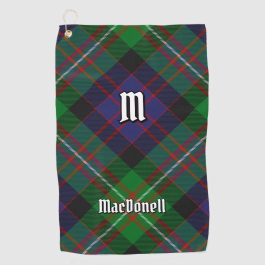 Serviette De Golf Tartan du clan MacDonell de Glengarry (Devant)