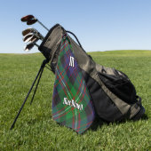 Serviette De Golf Tartan du clan MacDonell de Glengarry (Vert)