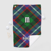 Serviette De Golf Tartan du clan Russell (En situation)