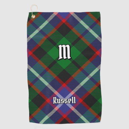 Serviette De Golf Tartan du clan Russell (Devant)
