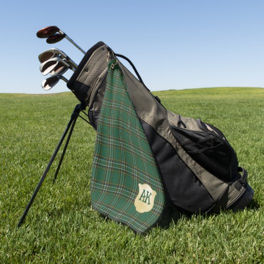 Serviette De Golf Tartan irlandais original (Vert)