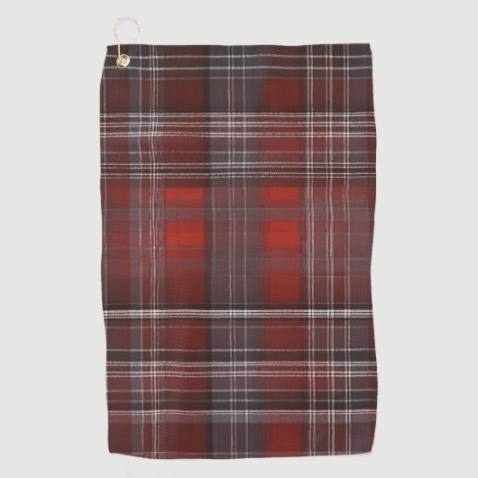 Serviette De Golf Tartan, Motif de chèques intemporels (Devant)