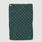 Serviette De Golf Tartan officiel Fergusson avec monogramme / initia (Devant)