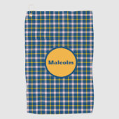 Serviette de golf Tartan personnalisée (Devant)