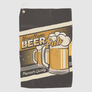 Serviette De Golf Tasse à bière froide Premium personnalisée Pub Bar