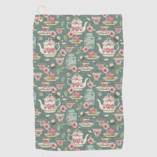 Serviette De Golf Tea Party vintage (Devant)