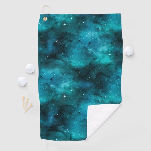 Serviette De Golf Teal Galaxy Series 7 (En situation)