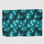 Serviette De Golf Teal Galaxy Series Design 3 (Horizontal)