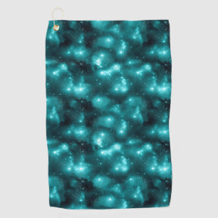 Serviette De Golf Teal Galaxy Series Design 3