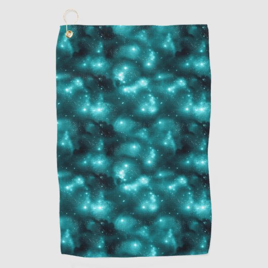 Serviette De Golf Teal Galaxy Series Design 3 (Devant)