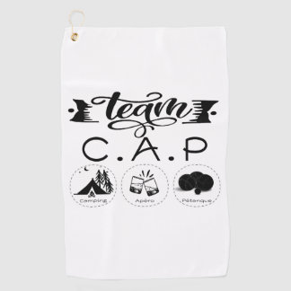 Serviette De Golf Team C.A.P Camping Apéro Pétanque