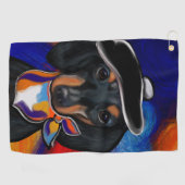 SERVIETTE DE GOLF TECKEL (Horizontal)