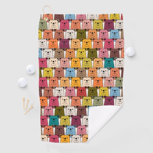 Serviette De Golf Teddy Bear (En situation)