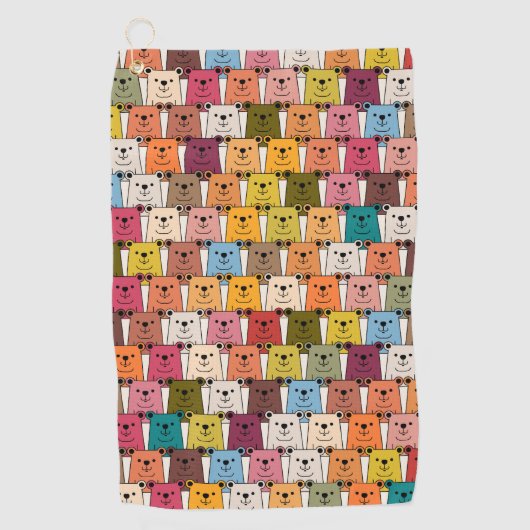 Serviette De Golf Teddy Bear (Devant)