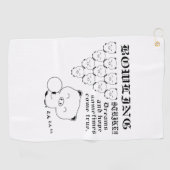 Serviette De Golf Tee de bowling (Horizontal)