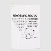 Serviette De Golf Tee de bowling (Devant)