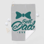 Serviette De Golf Tee Off avec le meilleur : Meilleur papa Golf Serv (En situation)