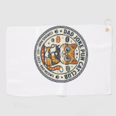 Serviette De Golf Tee-shirt graphique de blague de papa - Blague de (Horizontal)