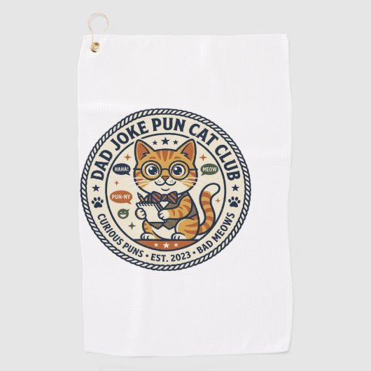 Serviette De Golf Tee-shirt graphique de blague de papa - Blague de (Devant)