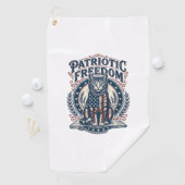 Serviette De Golf Tee-shirt graphique vectoriel de chat de grange pa (En situation)