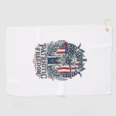 Serviette De Golf Tee-shirt graphique vectoriel de chien chasseur de (Horizontal)