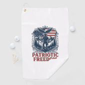 Serviette De Golf Tee-shirt graphique vectoriel de garde de parc pat (En situation)